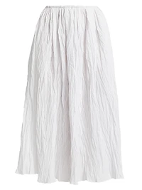 Plissé Cotton Skirt