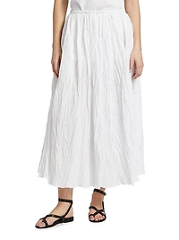 Plissé Cotton Skirt