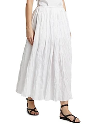 Plissé Cotton Skirt