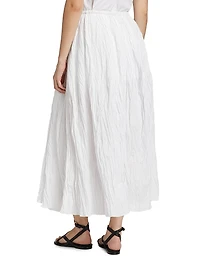 Plissé Cotton Skirt