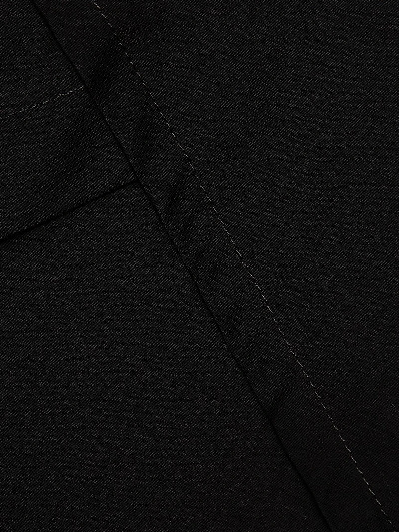 Cotton-Silk Drawstring Parachute Pants