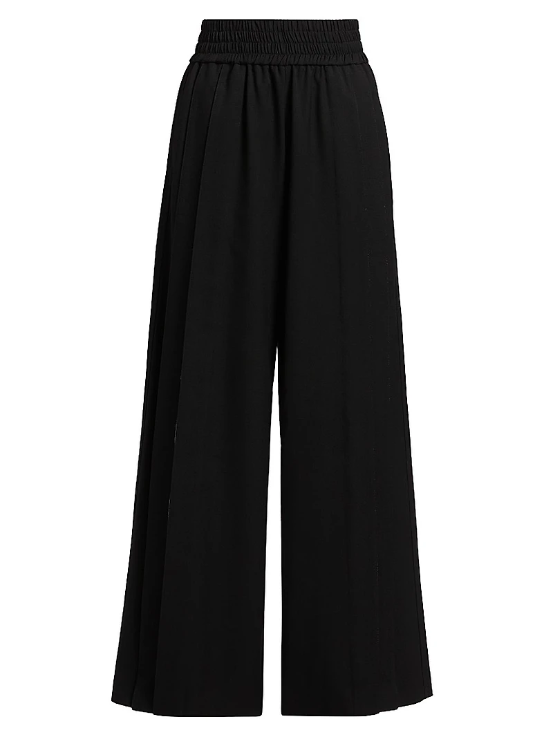 Just A Pinch Contrast-Stripe Darliston Wool Pants