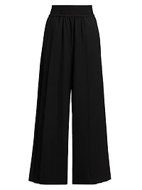 Just A Pinch Contrast-Stripe Darliston Wool Pants