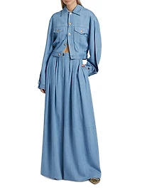 Just A Pinch Stona Denim Flared Pants