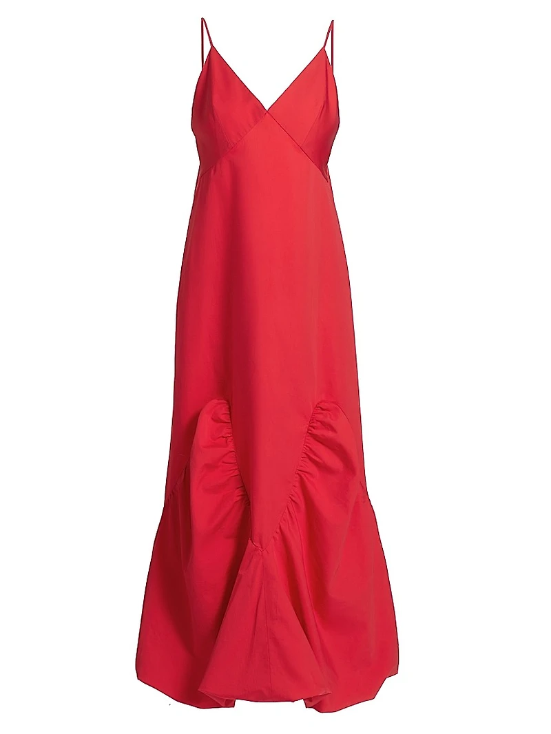 Just A Pinch Lucia Cotton-Silk Slipdress