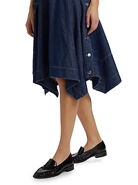 French Terry & Denim Mix Media Dress