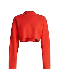 Cropped Turtleneck Sweater