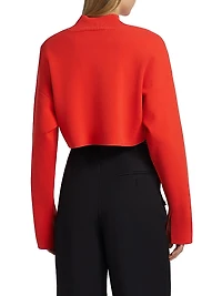 Cropped Turtleneck Sweater