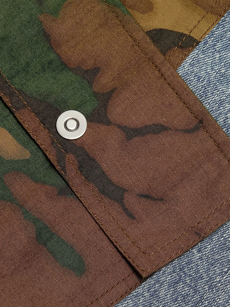 Patchwork Camo Ripstop Jogger Pants