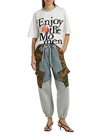 Patchwork Camo Ripstop Jogger Pants