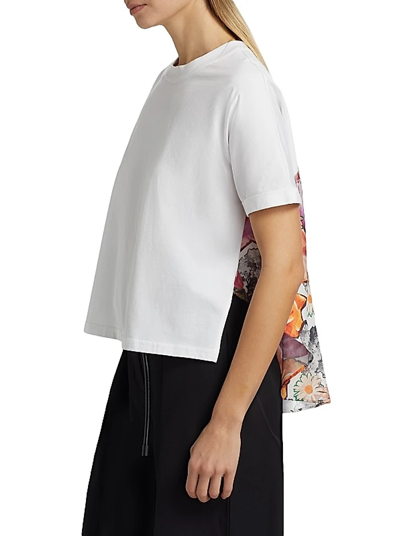 Floral Collage Crewneck T-Shirt