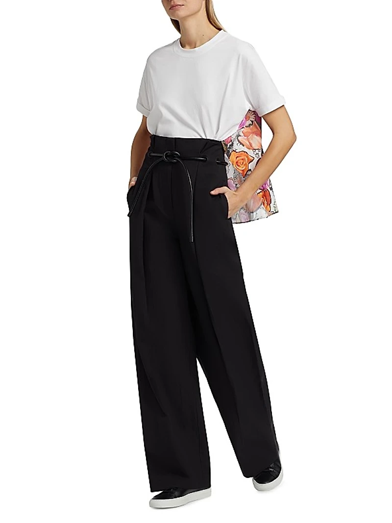 Floral Collage Crewneck T-Shirt