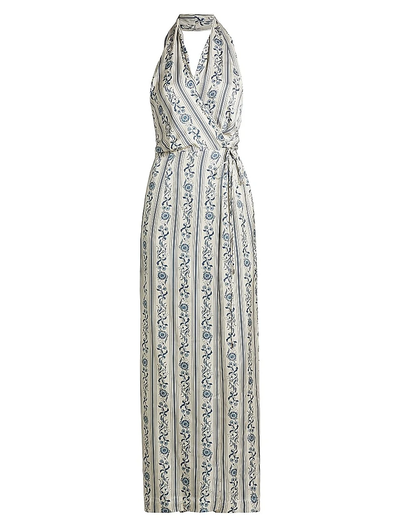 Alesia Printed Wrap Dress