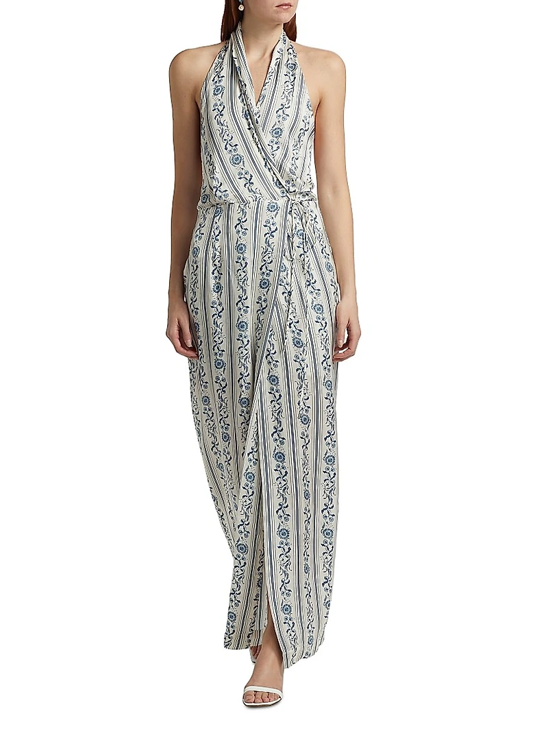 Alesia Printed Wrap Dress
