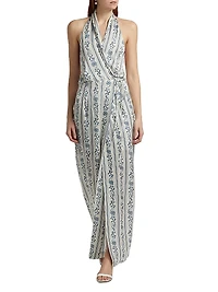 Alesia Printed Wrap Dress