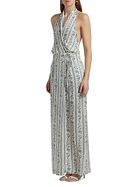 Alesia Printed Wrap Dress