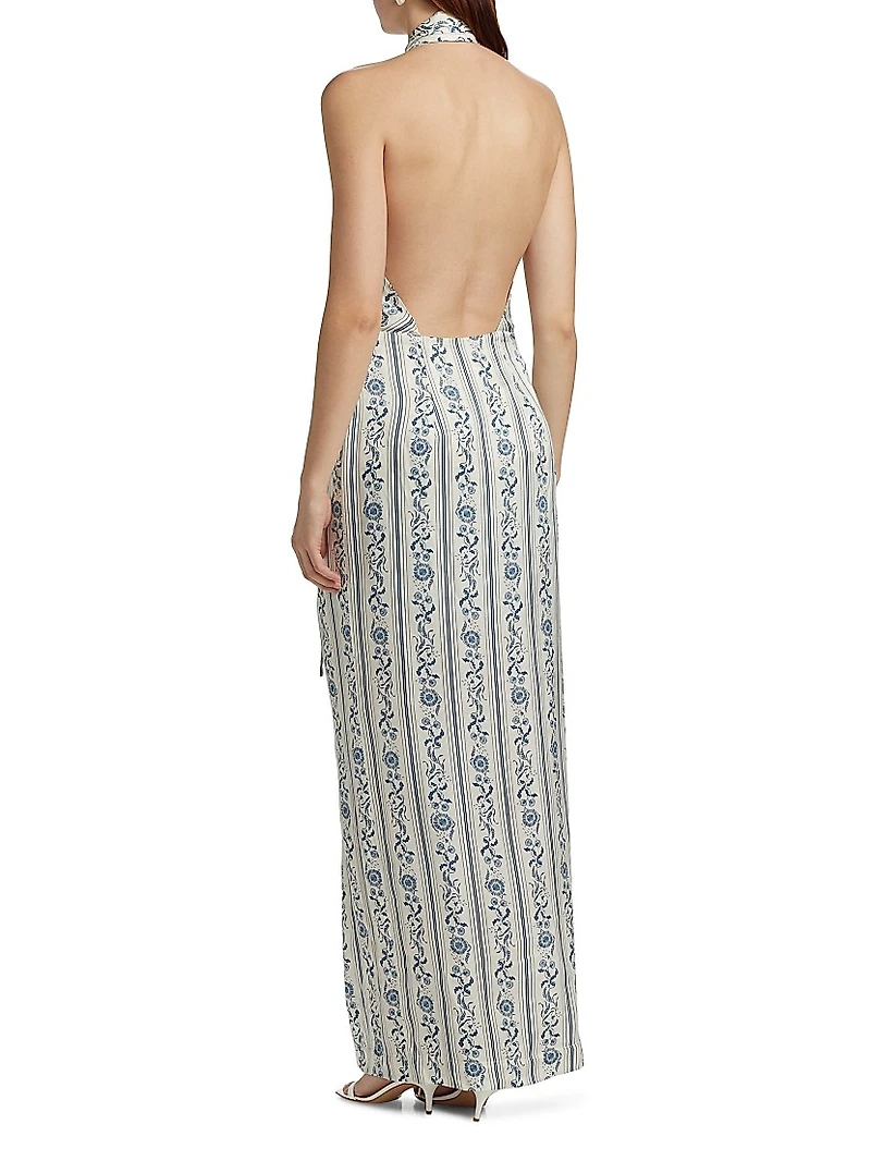 Alesia Printed Wrap Dress