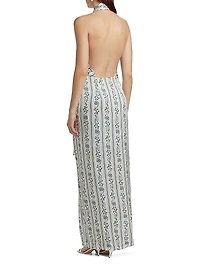 Alesia Printed Wrap Dress