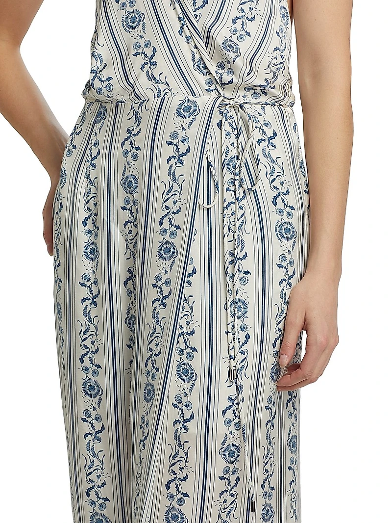 Alesia Printed Wrap Dress