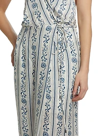 Alesia Printed Wrap Dress