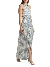 Alesia Printed Wrap Dress