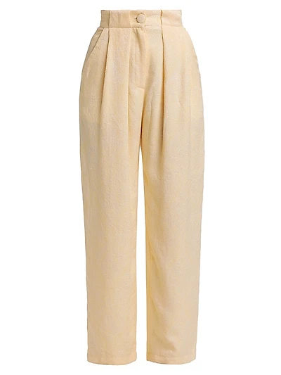 Cameron High-Rise Jacquard Pants