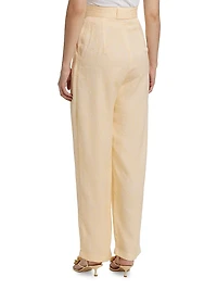 Cameron High-Rise Jacquard Pants