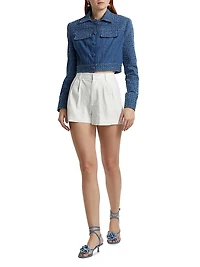 Ari Cropped Denim Jacket