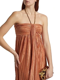 Nicola Chain Halterneck Dress