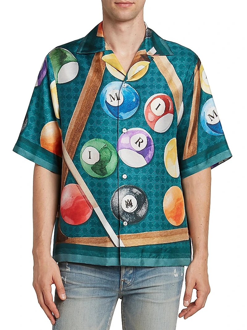 Billiards Silk Bowling Shirt