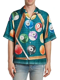 Billiards Silk Bowling Shirt