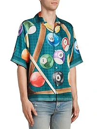 Billiards Silk Bowling Shirt