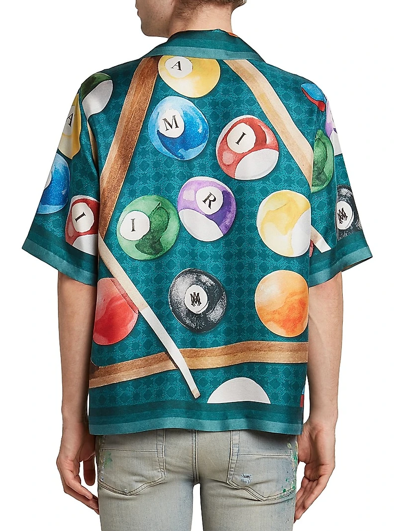 Billiards Silk Bowling Shirt