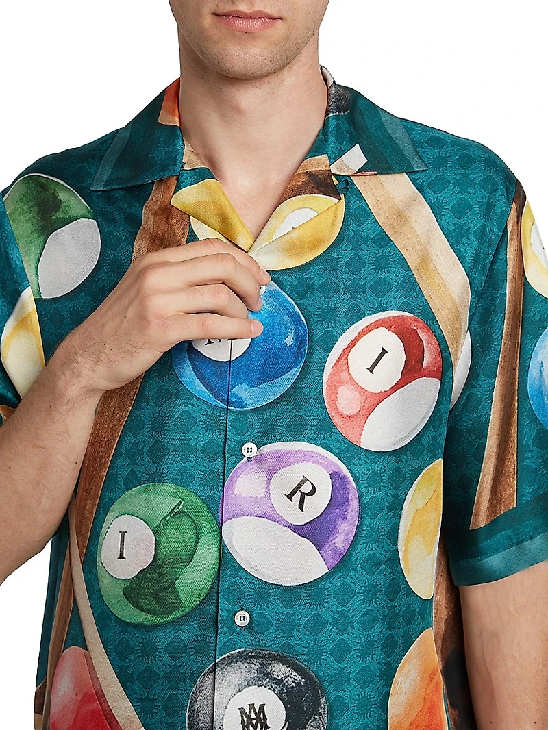 Billiards Silk Bowling Shirt