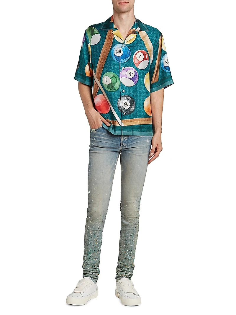 Billiards Silk Bowling Shirt
