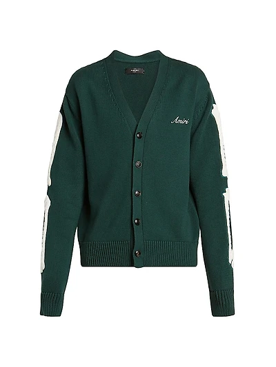 Bones Cotton V-Neck Cardigan