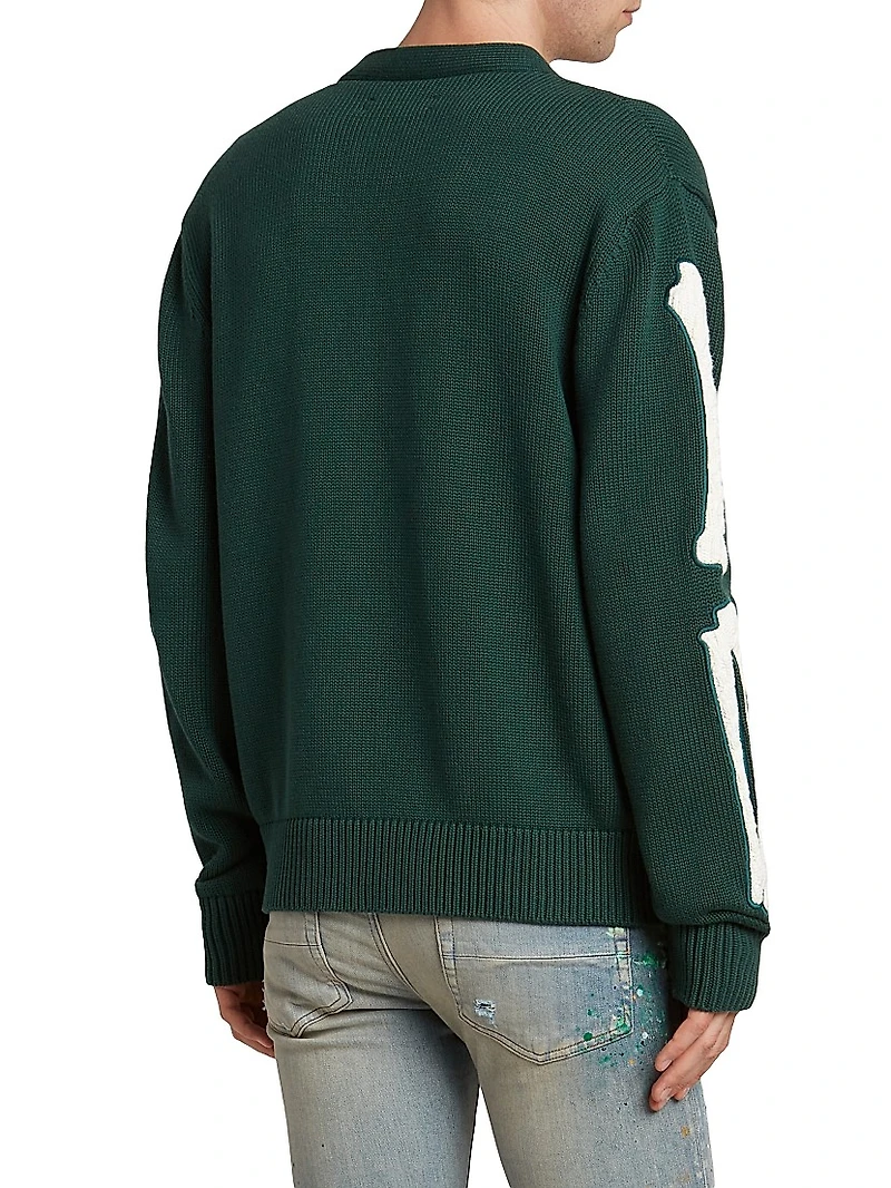 Bones Cotton V-Neck Cardigan