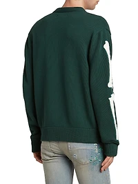 Bones Cotton V-Neck Cardigan