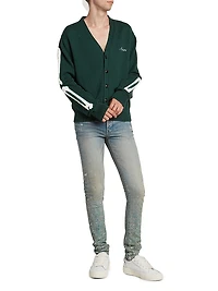 Bones Cotton V-Neck Cardigan