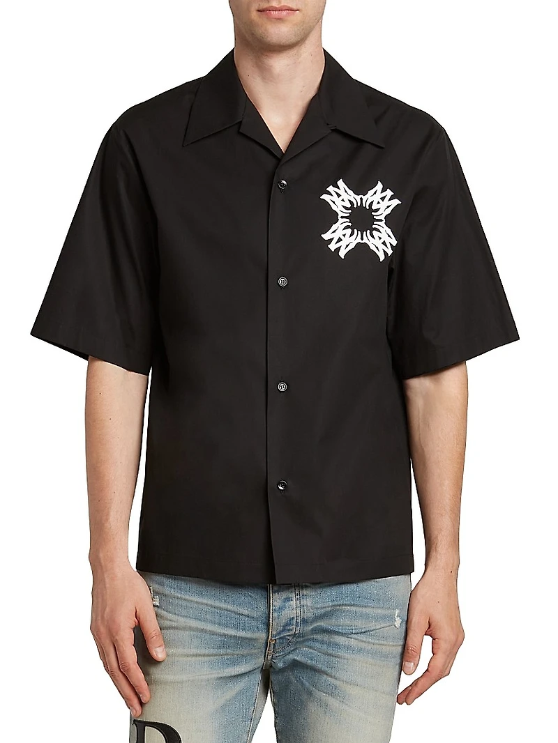 Graphic Logo Bowling Shirt