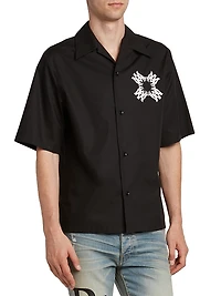 Graphic Logo Bowling Shirt