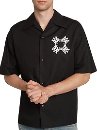Graphic Logo Bowling Shirt