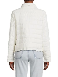 Linen Quilted Drawstring Jacket