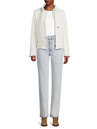 Linen Quilted Drawstring Jacket