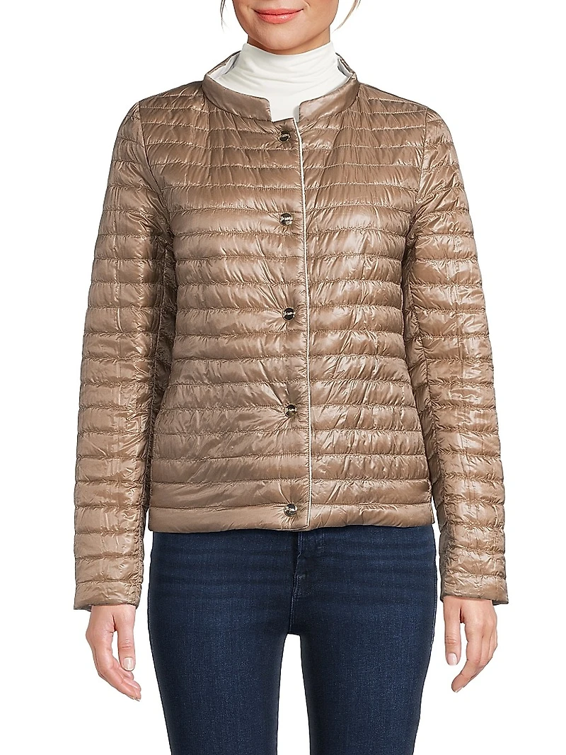 Matte To Shiny Reversible Down Jacket