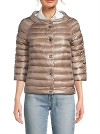 Ultralight Reversible Quilted Nylon Puffer Jacket