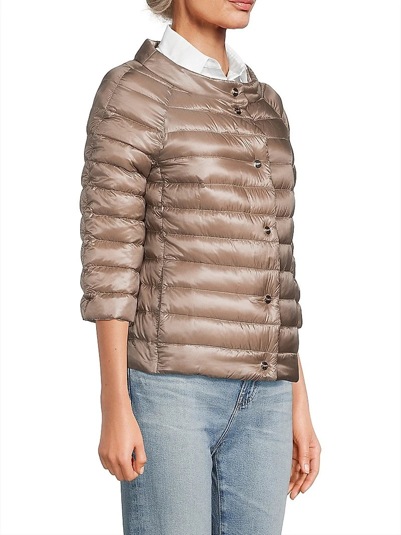 Ultralight Reversible Quilted Nylon Puffer Jacket