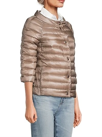 Ultralight Reversible Quilted Nylon Puffer Jacket