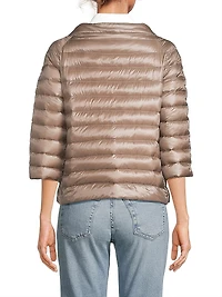 Ultralight Reversible Quilted Nylon Puffer Jacket