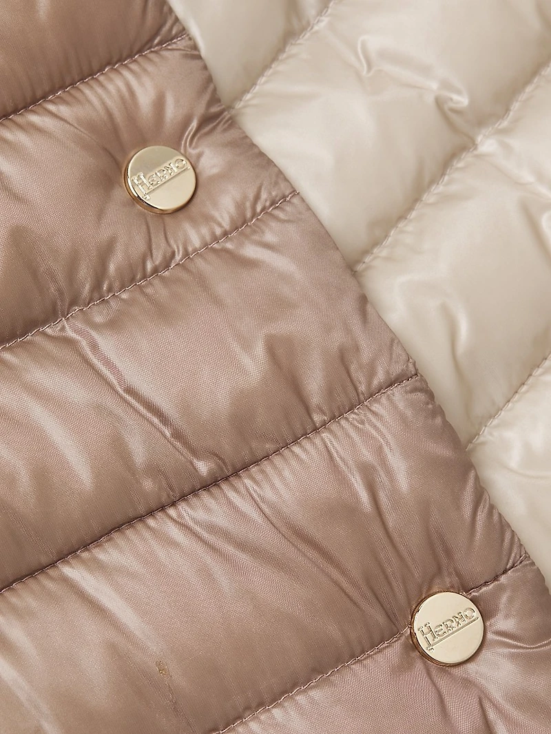 Ultralight Reversible Quilted Nylon Puffer Jacket